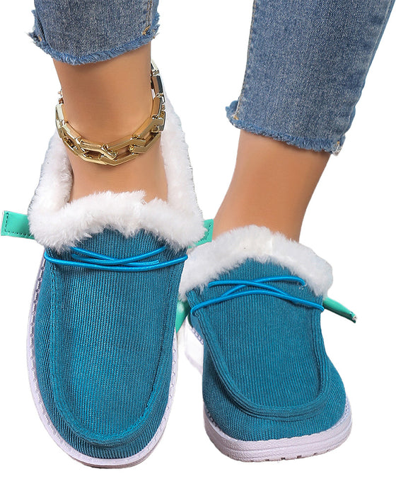 Effen kleur verdikte warme katoenen schoenen