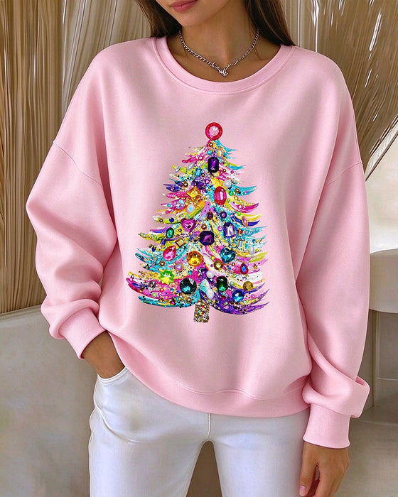 Top Rondhals Pullover Kerstboom