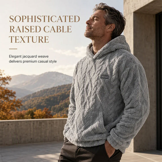 Heren Winter Jacquard Patroon Hoodie