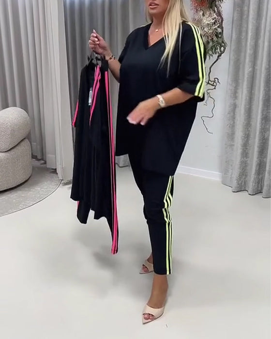 Set Zijstreep Casual