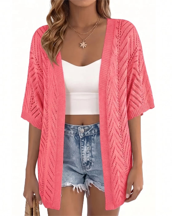 Cardigan Uitsnijding Los Open
