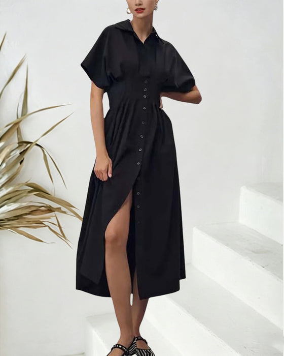 Jurk Enkelrijg Getailleerd Shirt