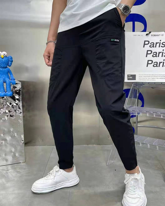 Skinny cargobroek voor heren met hoge stretch en meerdere zakken