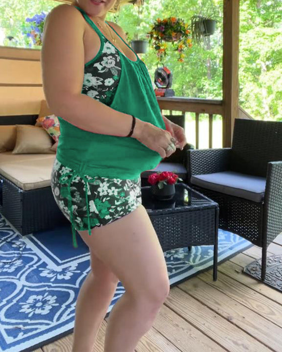 Zwempak Gedrukt Bretels Boxer