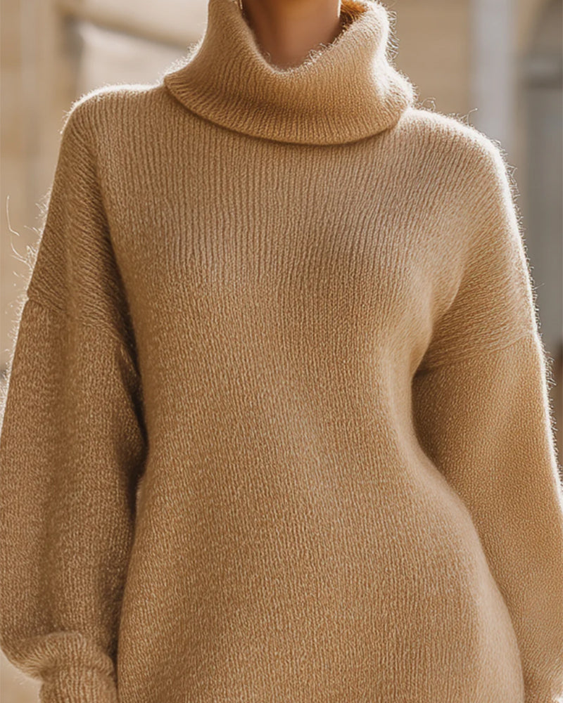 Trui Jurk Turtleneck Modieus