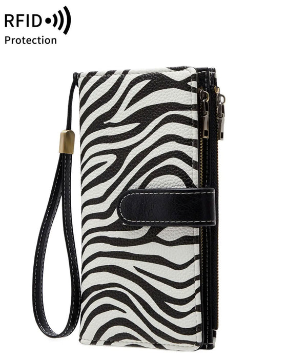 Dames Rits Lange Portemonnee Trendy Exquise Cadeau Portemonnee