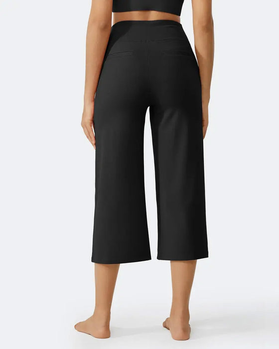 Broek Effen Casual Veelzijdig Cropped