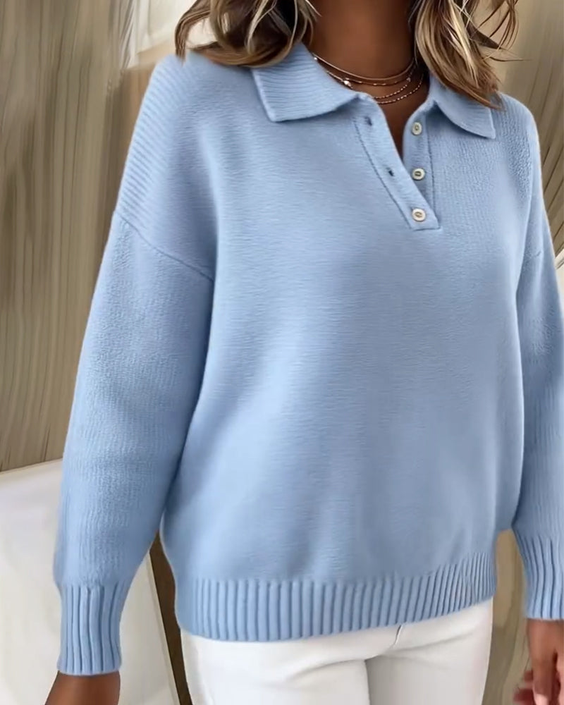 Trui Met Reverskraag In Veelzijdige Polostijl