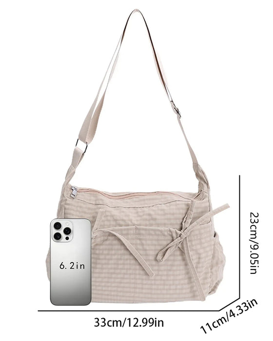 Tas Strikt Geruit Crossbody