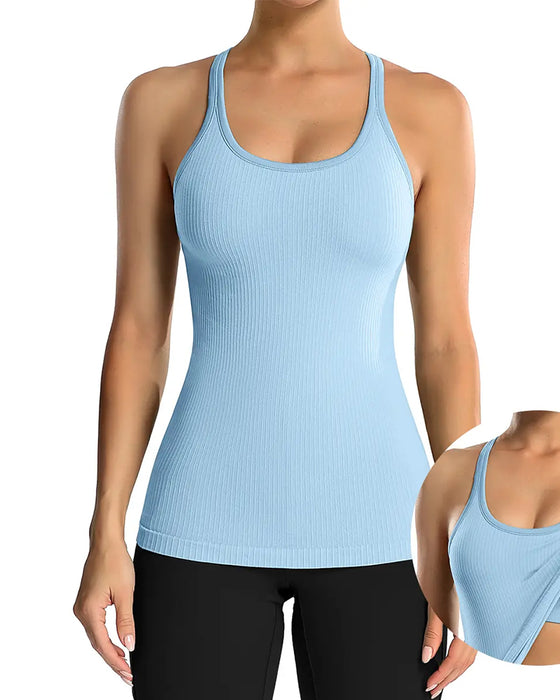 Tanktop Met Ingebouwde Bh En Racerback