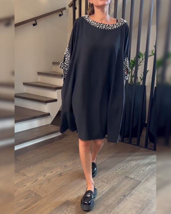 Modieuze Loszittende Kralenjurk