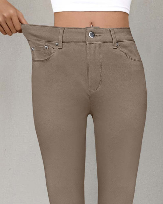 Broek Dames Zak Effen Skinny Casual