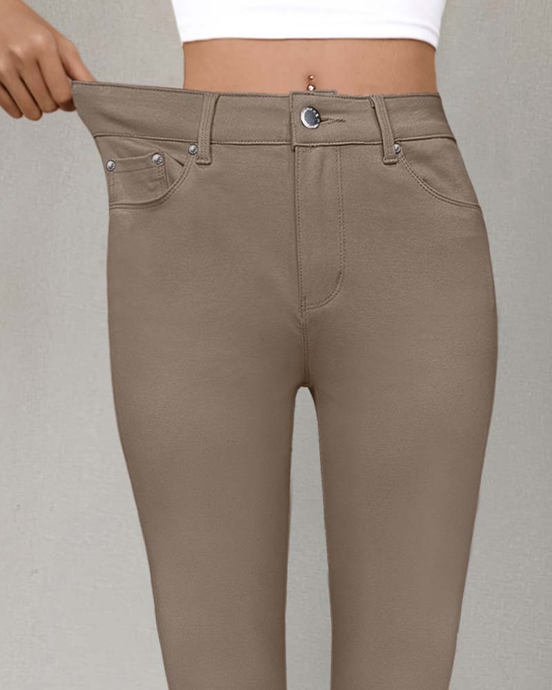 Broek Dames Zak Effen Skinny Casual