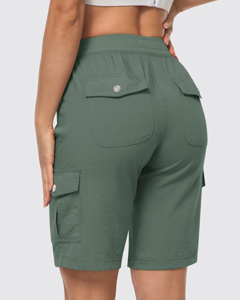 Dames Shorts Snel Drogende Cargoshorts Met Zakken