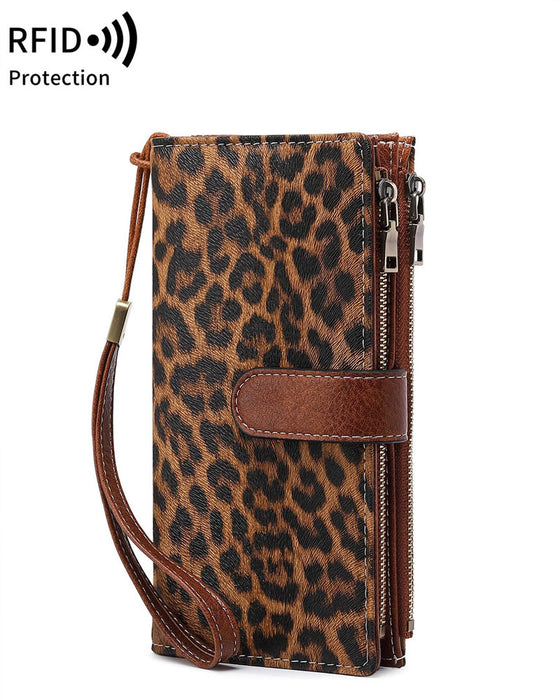 Dames Rits Lange Portemonnee Trendy Exquise Cadeau Portemonnee
