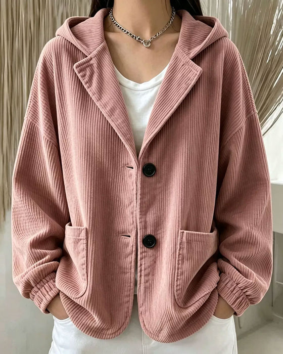 Jas Casual Capuchon Knoop Zak