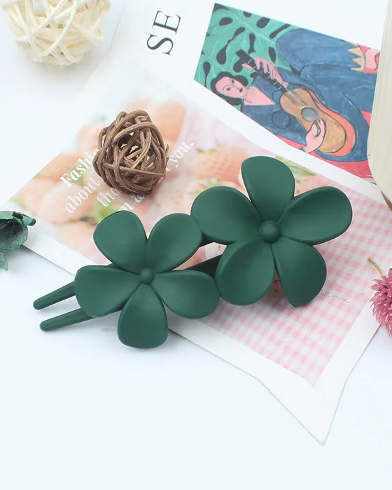 Haarklemmen Meisjes Bloemenachterkant