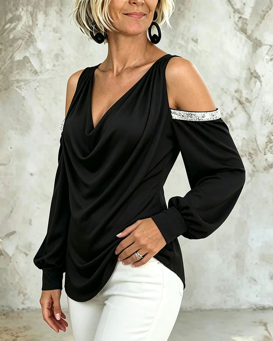 Blouse Casual Trendy Off-Shoulder