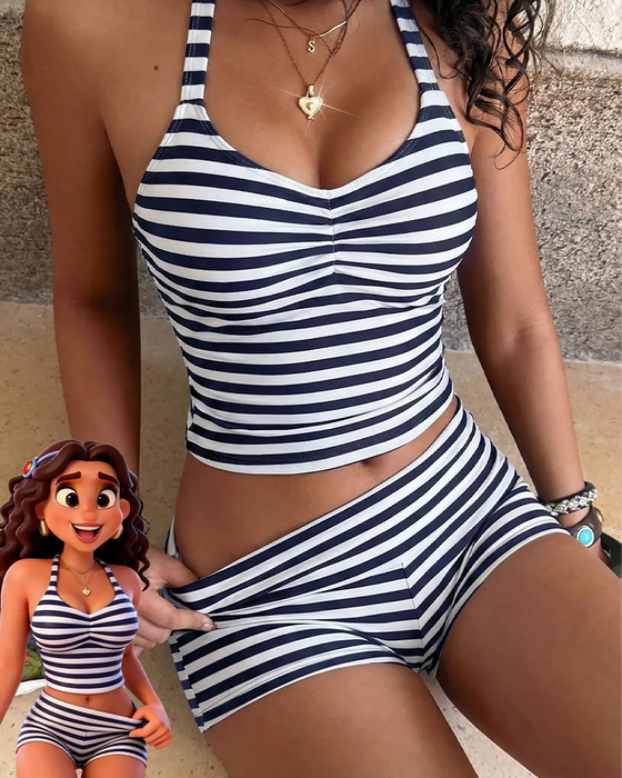 Tankini Boy Short Streep