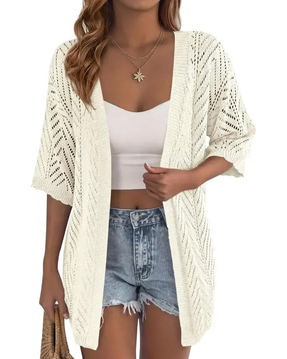Cardigan Uitsnijding Los Open