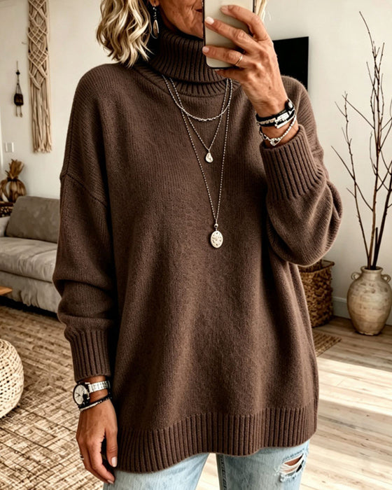 Pullover Hoge Hals Los