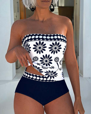 Tankini Daisy Afdruk Bandeau