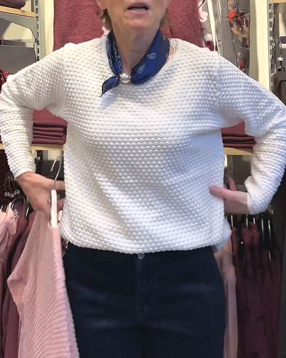 Sweatshirt Ronde Hals Pullover Effen