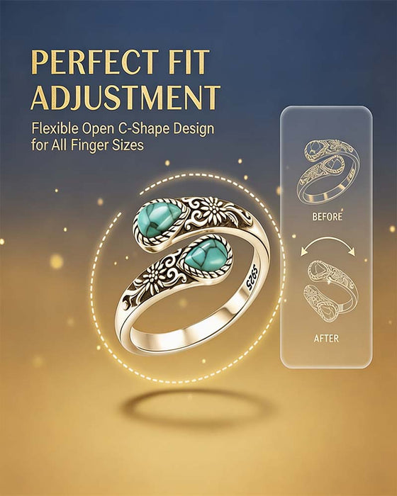 Madeliefjespatroon Ring