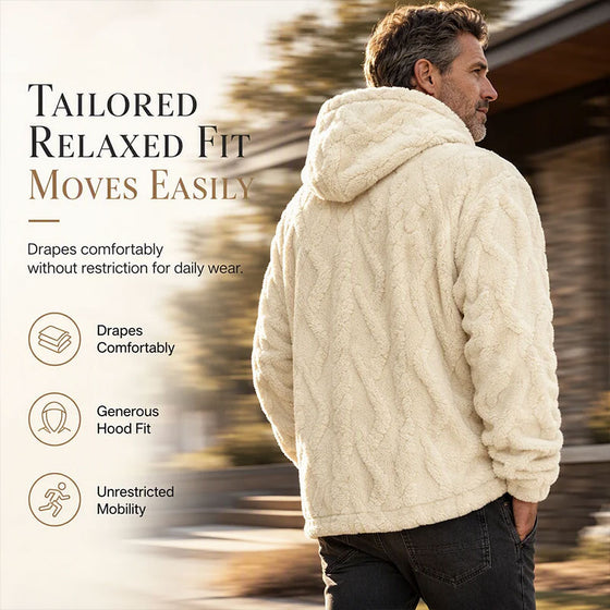 Heren Winter Jacquard Patroon Hoodie