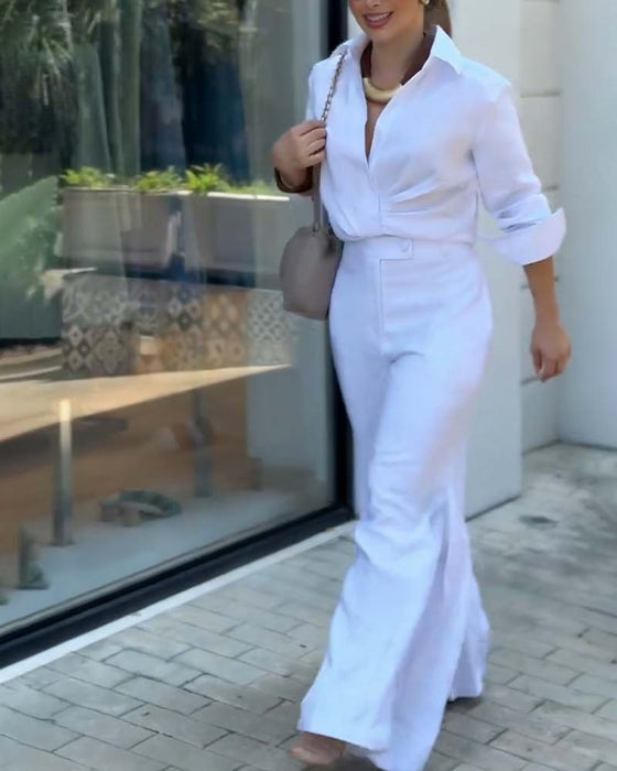 Bloes Kraag Effen Veelzijdig