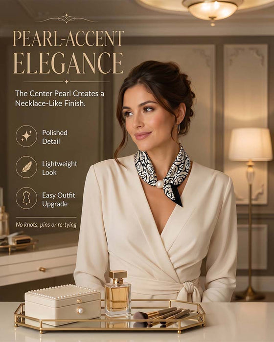Moeiteloze glamour: Parelsjaal met kliksluiting 🧣
