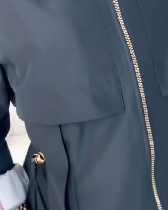 Jas Trenchcoat Met Kapuzen Kenmerk