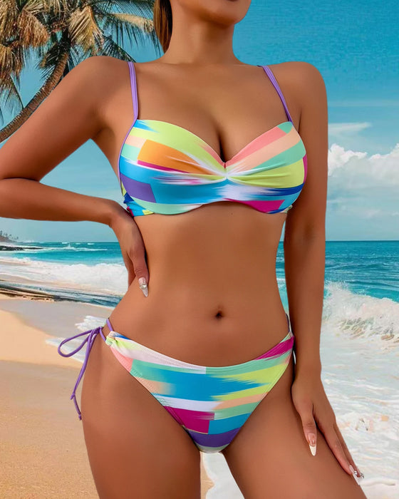 Bikini Tweedelig Geprint Touw