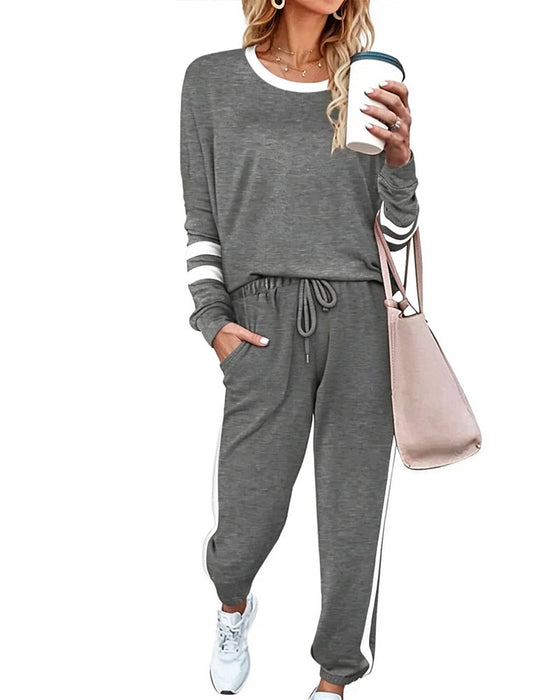 Set Ronde Hals Lange Mouw Top Joggingbroek