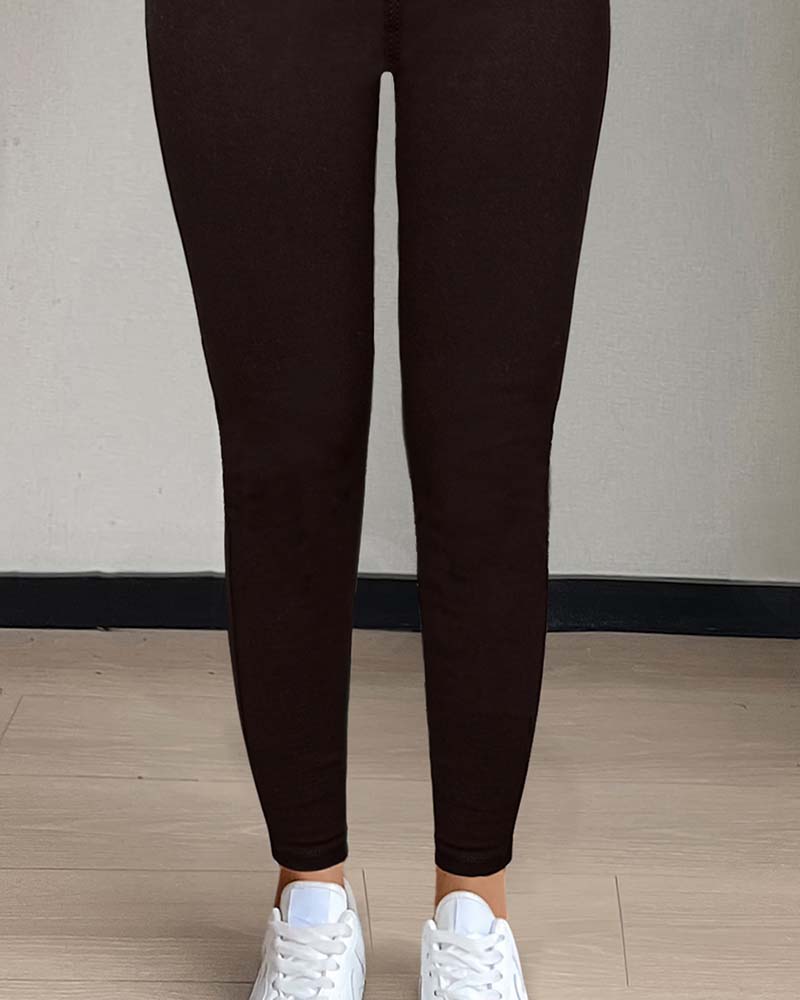 Broek Dames Zak Effen Skinny Casual