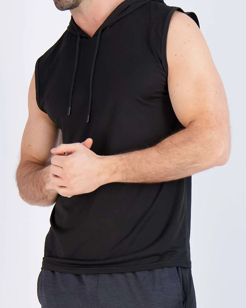 Tanktop Mouwloos Capuchon Sport
