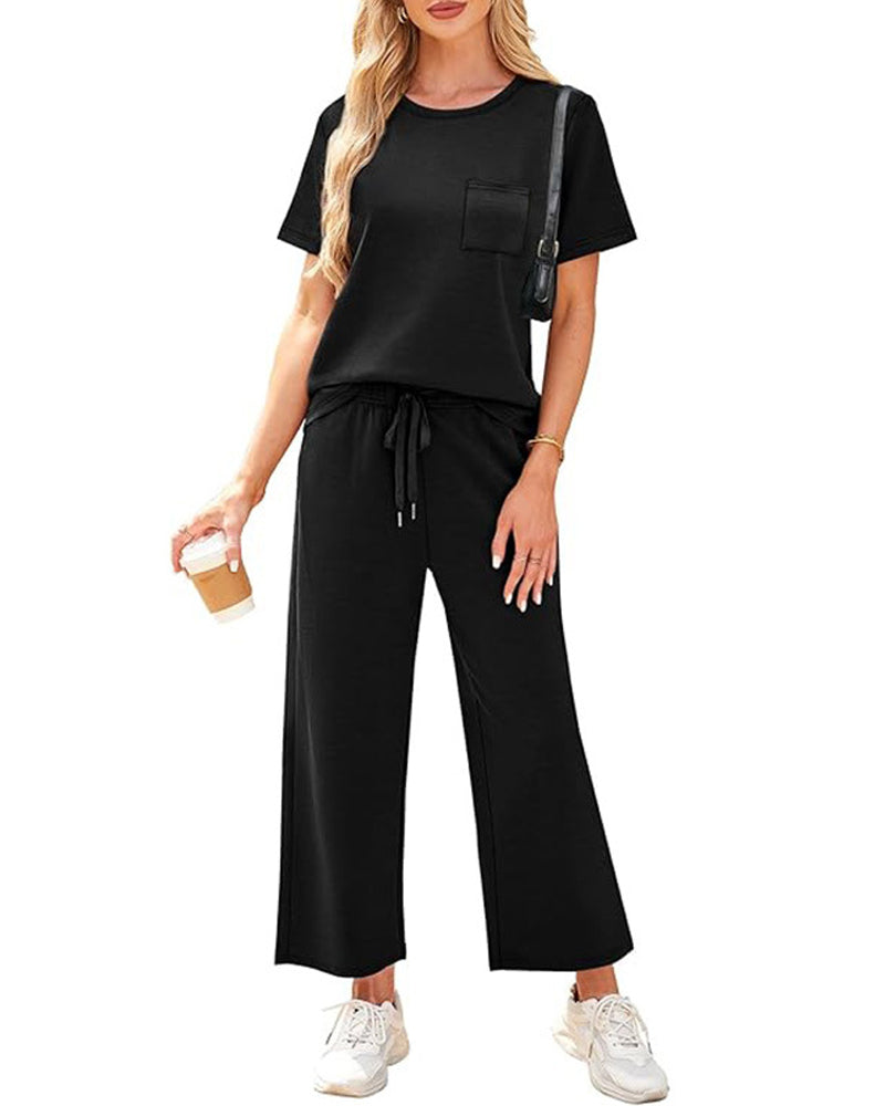 Set Effen Korte Mouw En Lange Broek