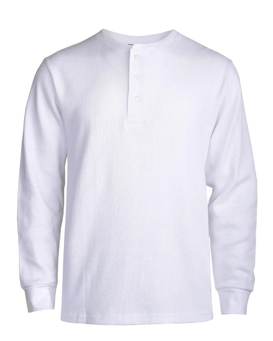Overhemd Ronde Hals Henley Lange Mouw