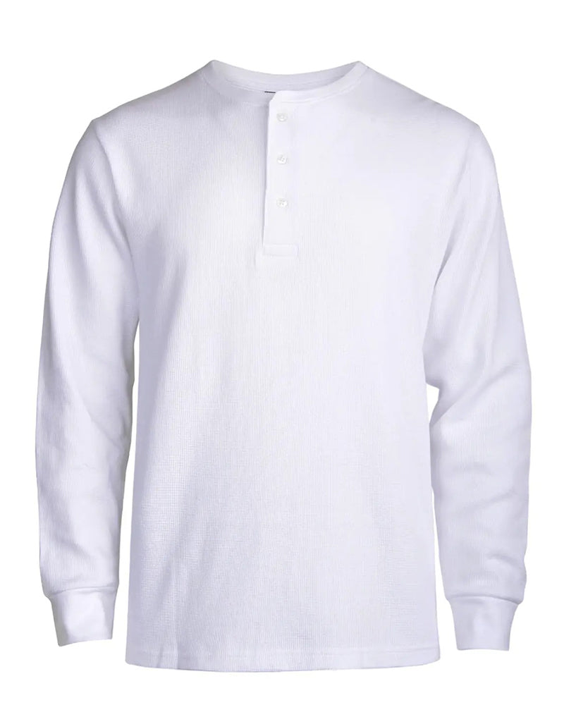 Overhemd Ronde Hals Henley Lange Mouw