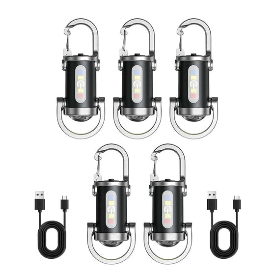 Oplaadbare Mini Zaklamp Sleutelhanger