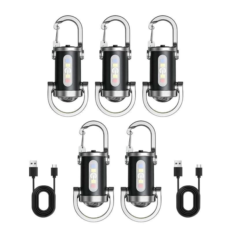 Oplaadbare Mini Zaklamp Sleutelhanger