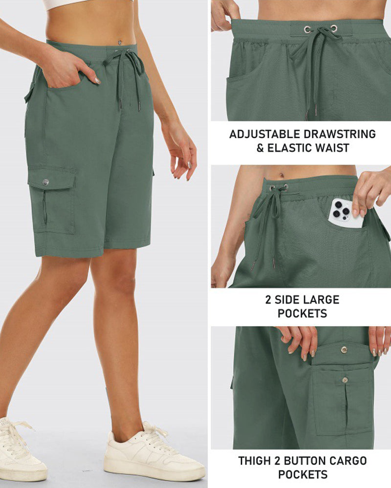Dames Shorts Snel Drogende Cargoshorts Met Zakken