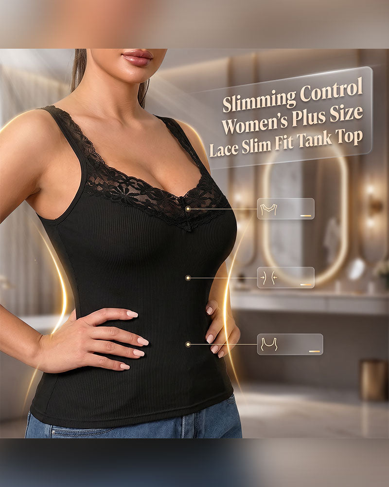 Tanktop Effen Kleur V-Hals Kant