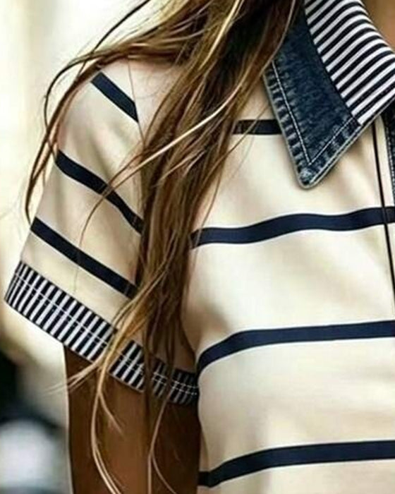 Blouse Gestreept Casual Slag