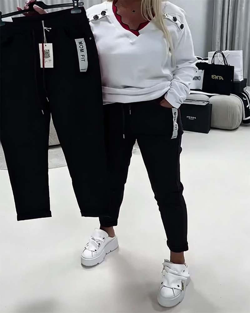 Broek Mode Rek Trelusknoop