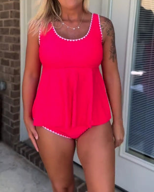 Tankini Stijlvol Contrast Driehoek