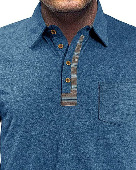 Blouse Heren Knoop Reverse Polo