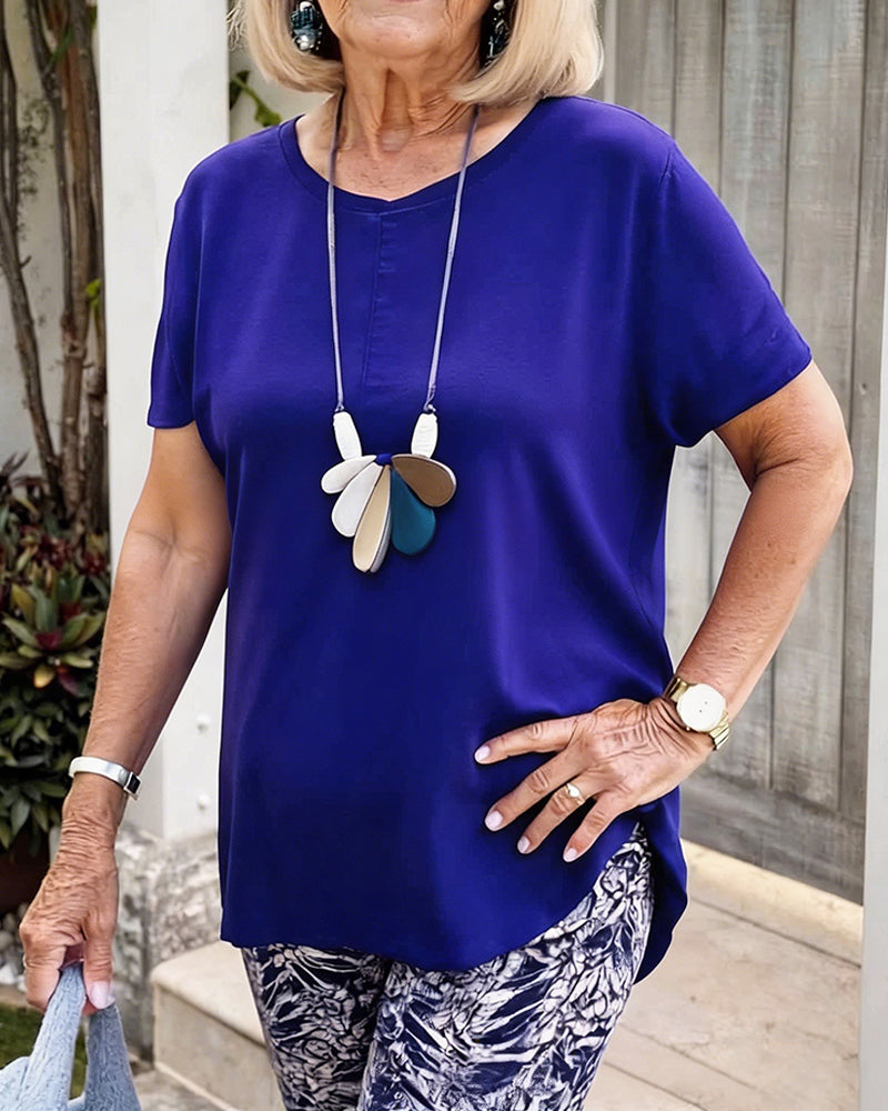 Set Effen Kleur Print Casual