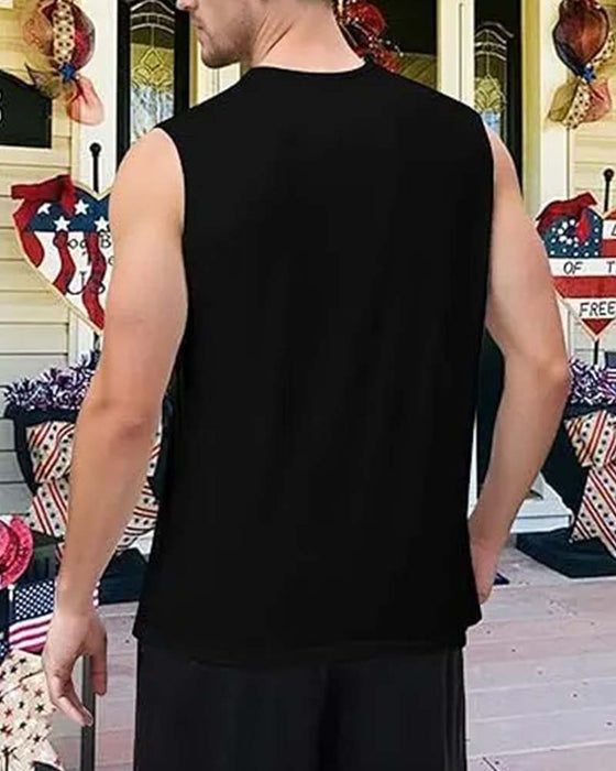 Heren Tanktop Casual Mouwloos