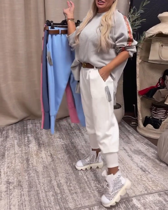 Broek Eenkleurig Eenvoudig